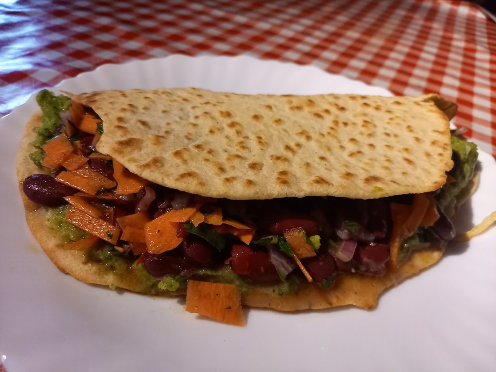 taco mexicain végétarien